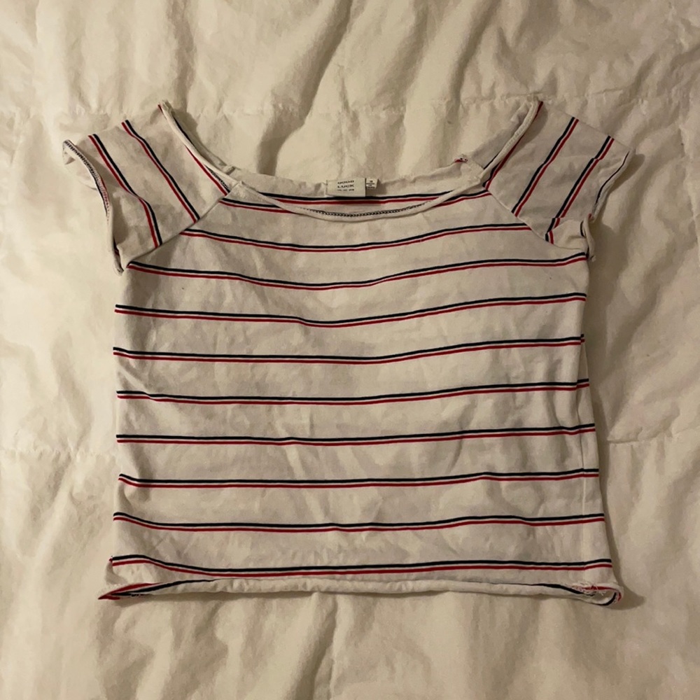 Good Luck Gem off the shoulder shirt
